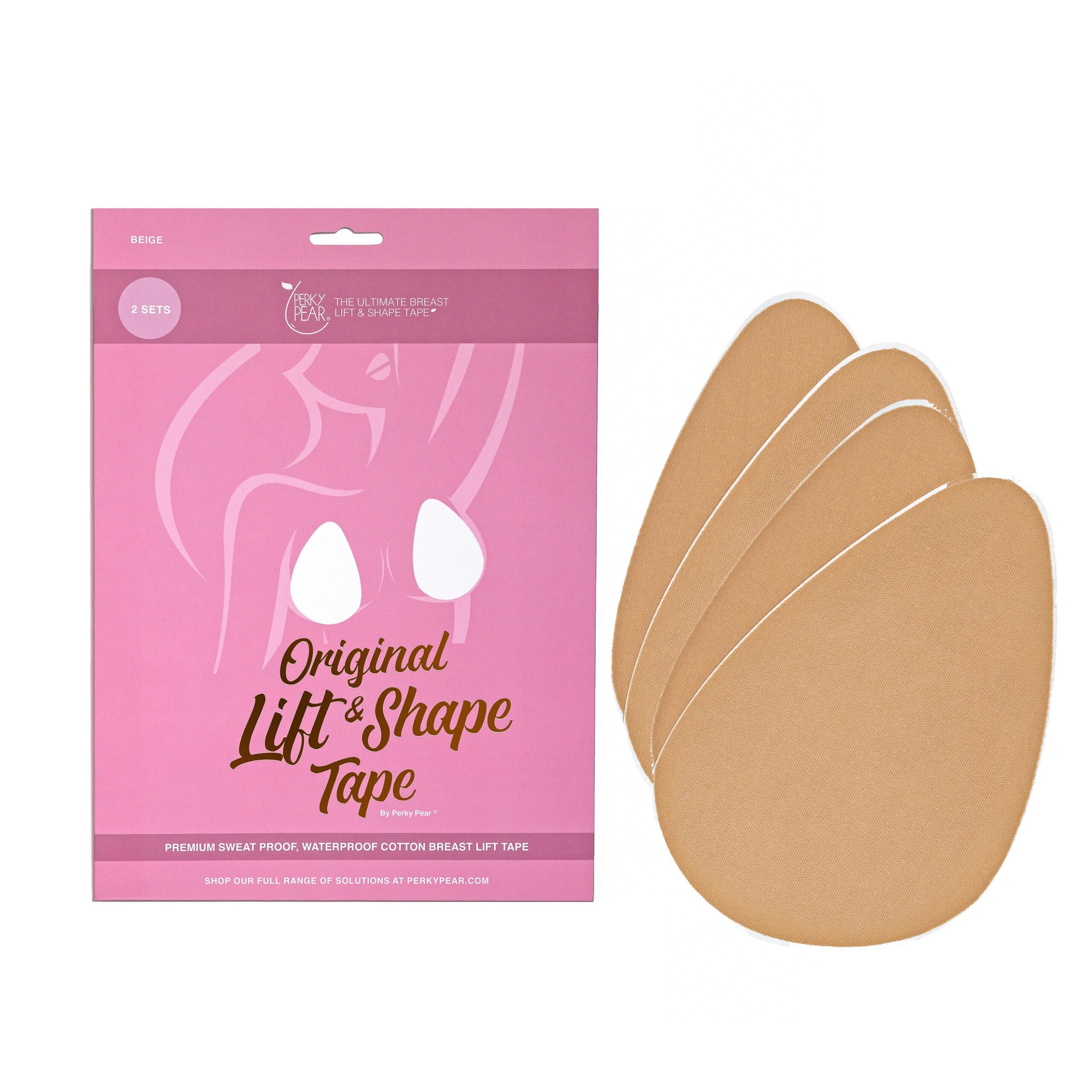 5 x Original Lift & Shape Boob Tape By Perky Pear® BEIGE (Size C-D)