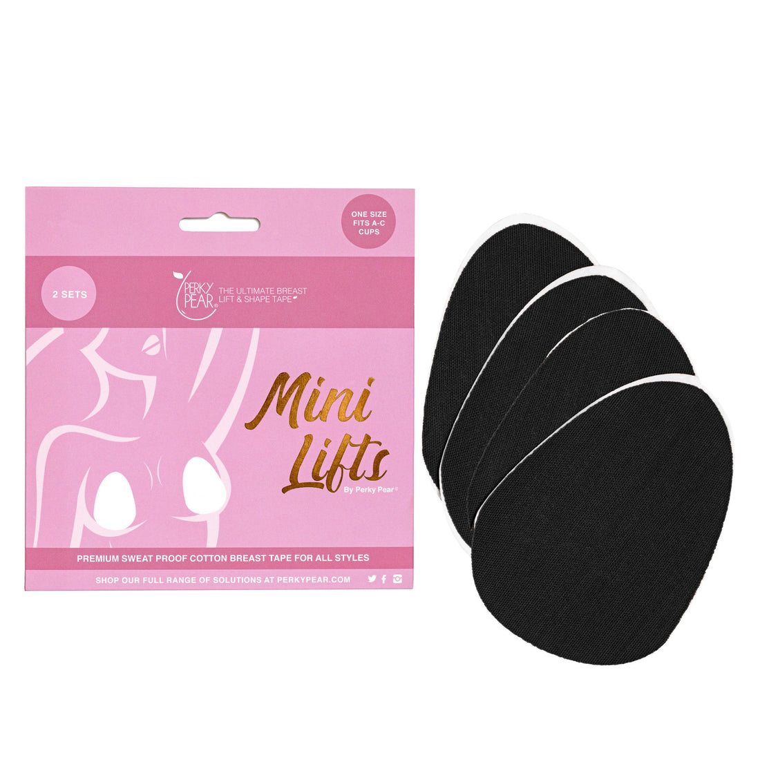 Mini Lifts Adhesive Boob Tape BLACK-A-D Cups