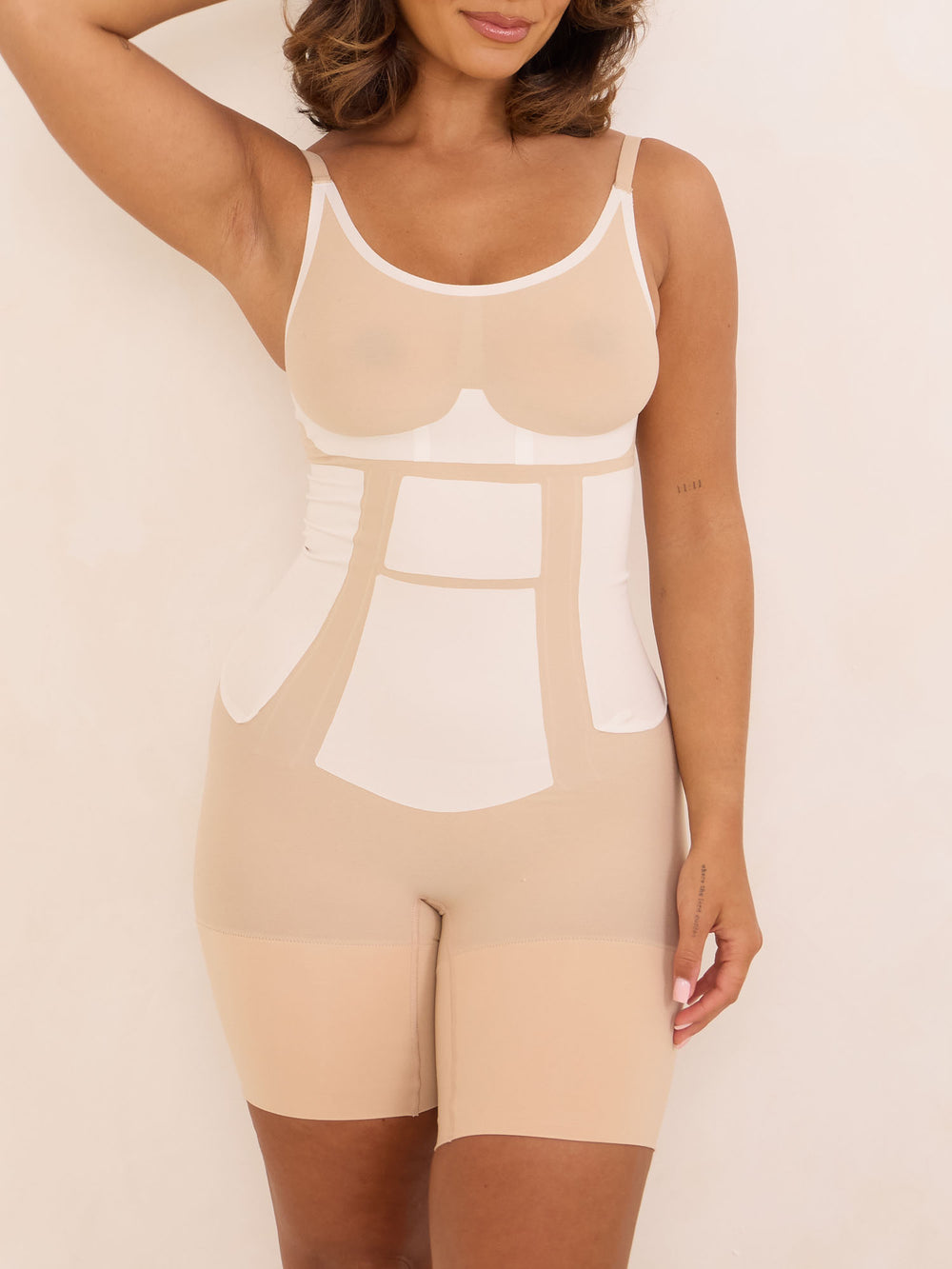 360Sculpt™ Bust Support Body Suit-BEIGE