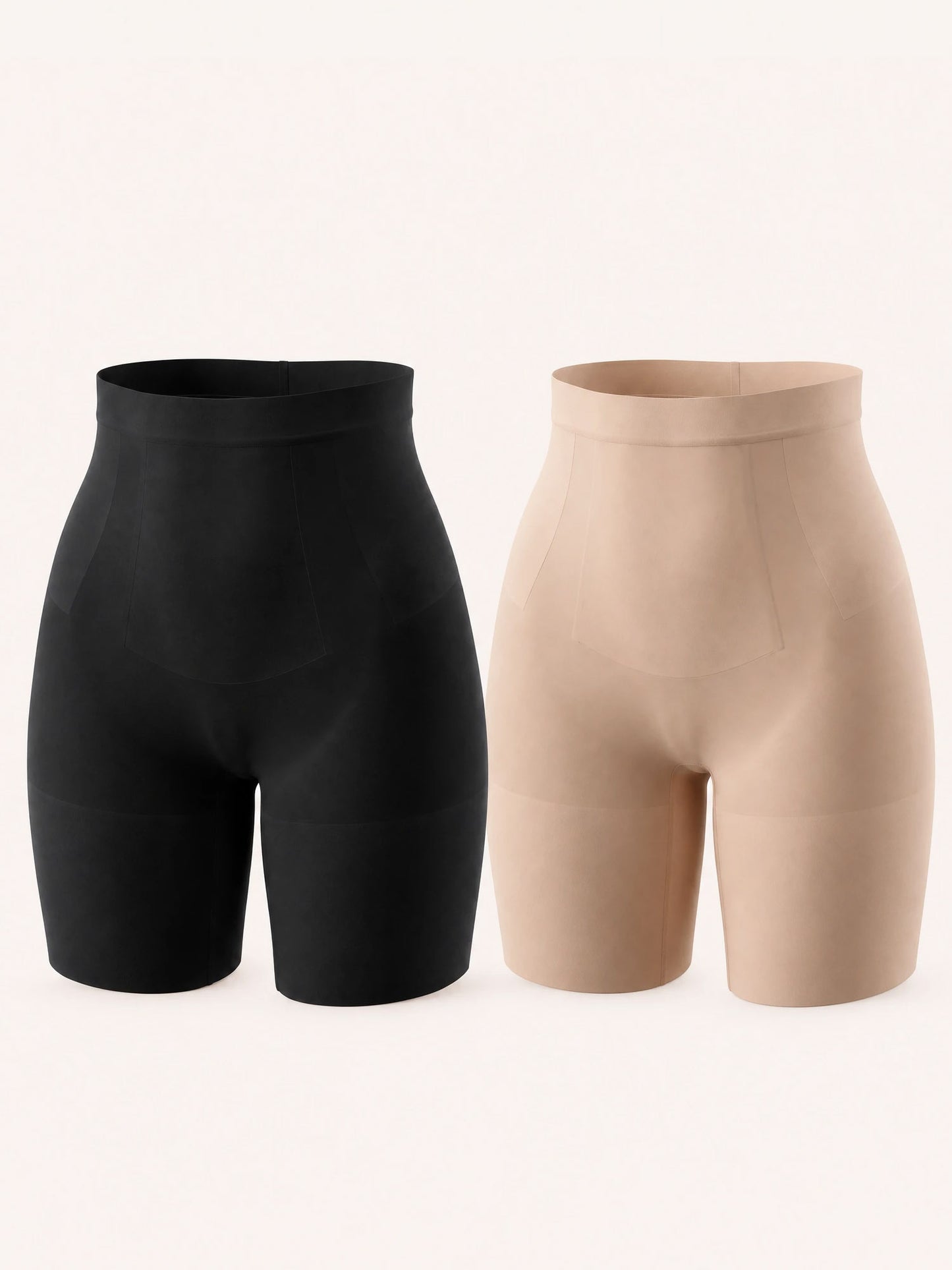 360Sculpt™- Sculpting Shorts-Double pack-Black & Beige