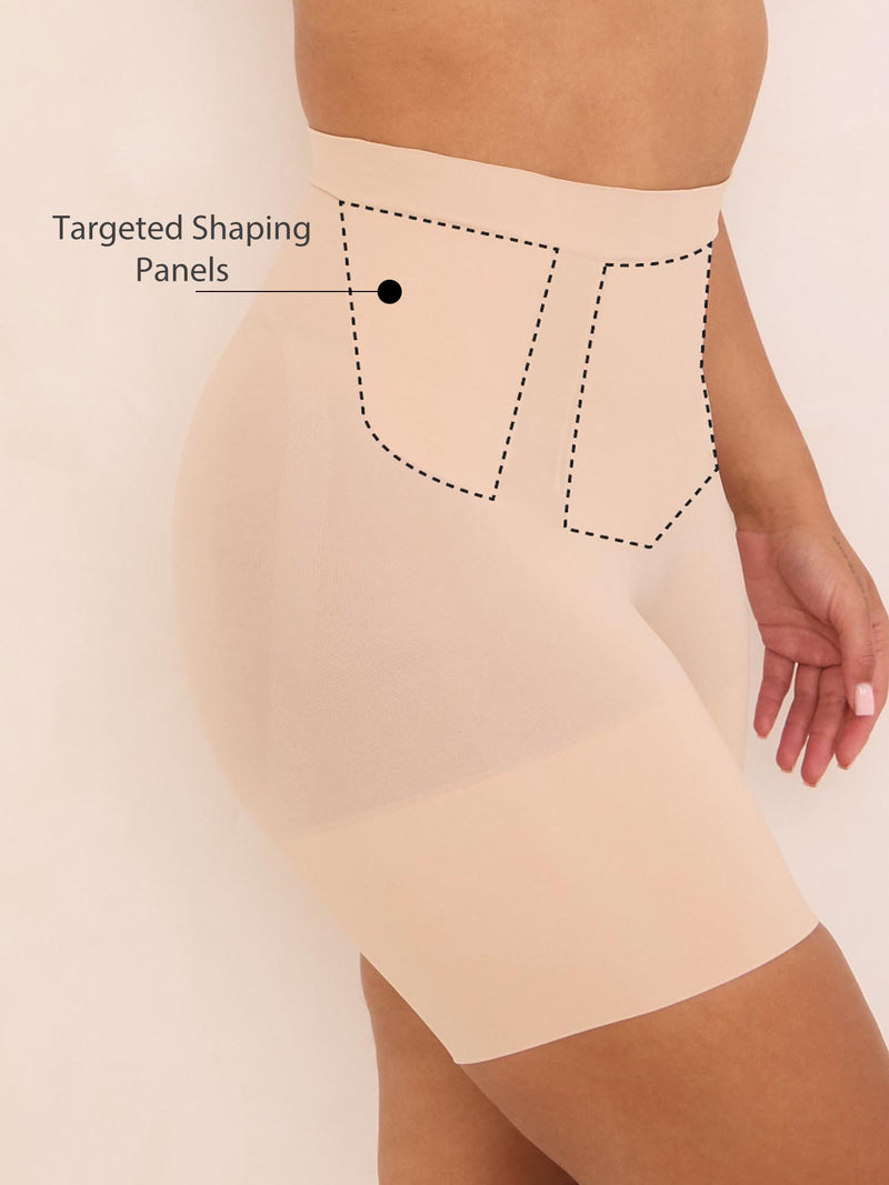 360Sculpt™- Sculpting Shorts- Double pack- Beige