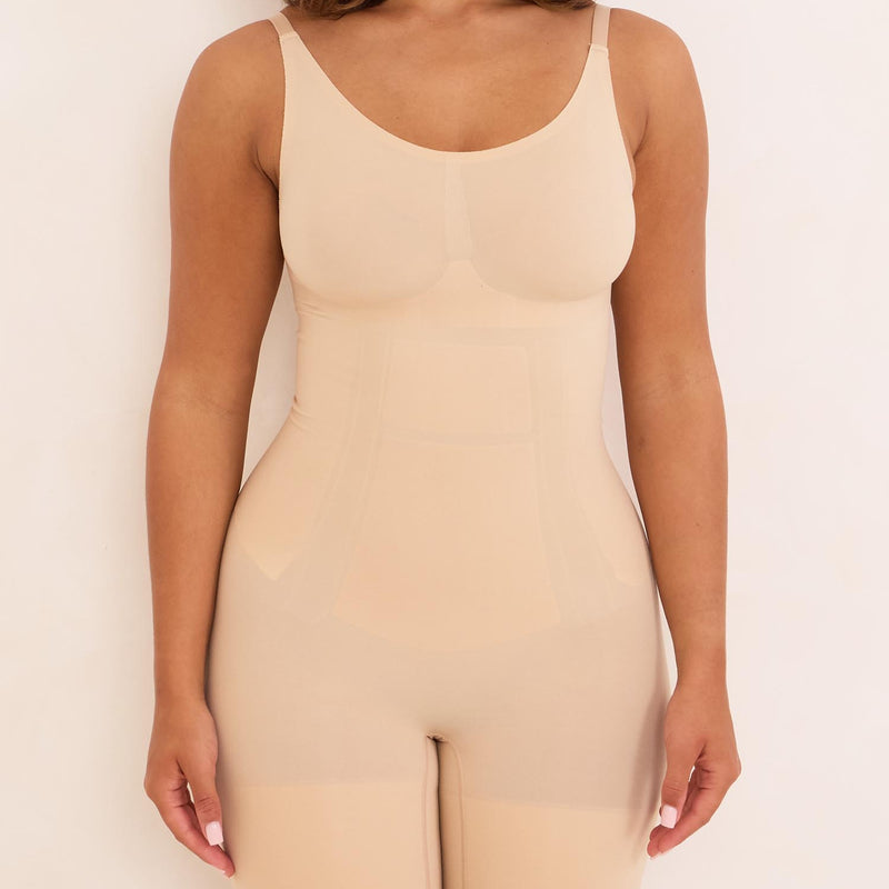 360Sculpt™ Bust Support Body Suit-BEIGE