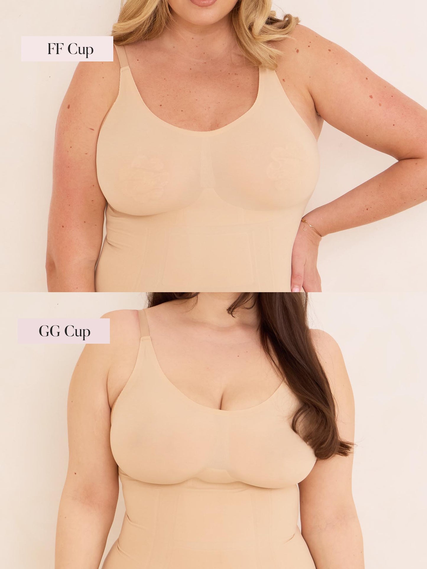 360Sculpt™ Bust Support Body Suit-BEIGE