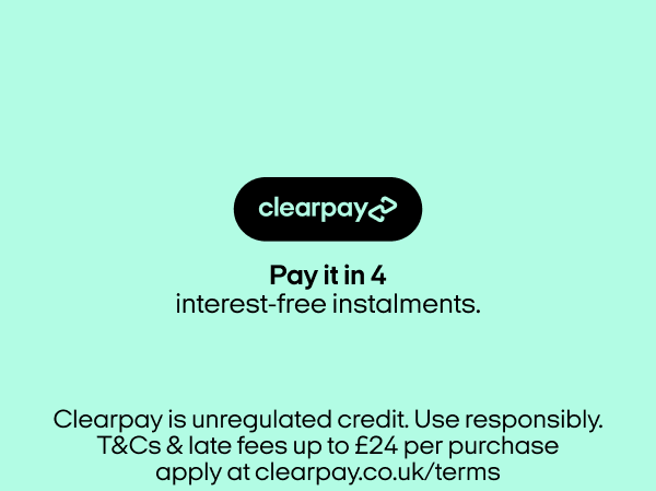 clearpay - pay it in 4 info for purchasing boob tape products with split payments