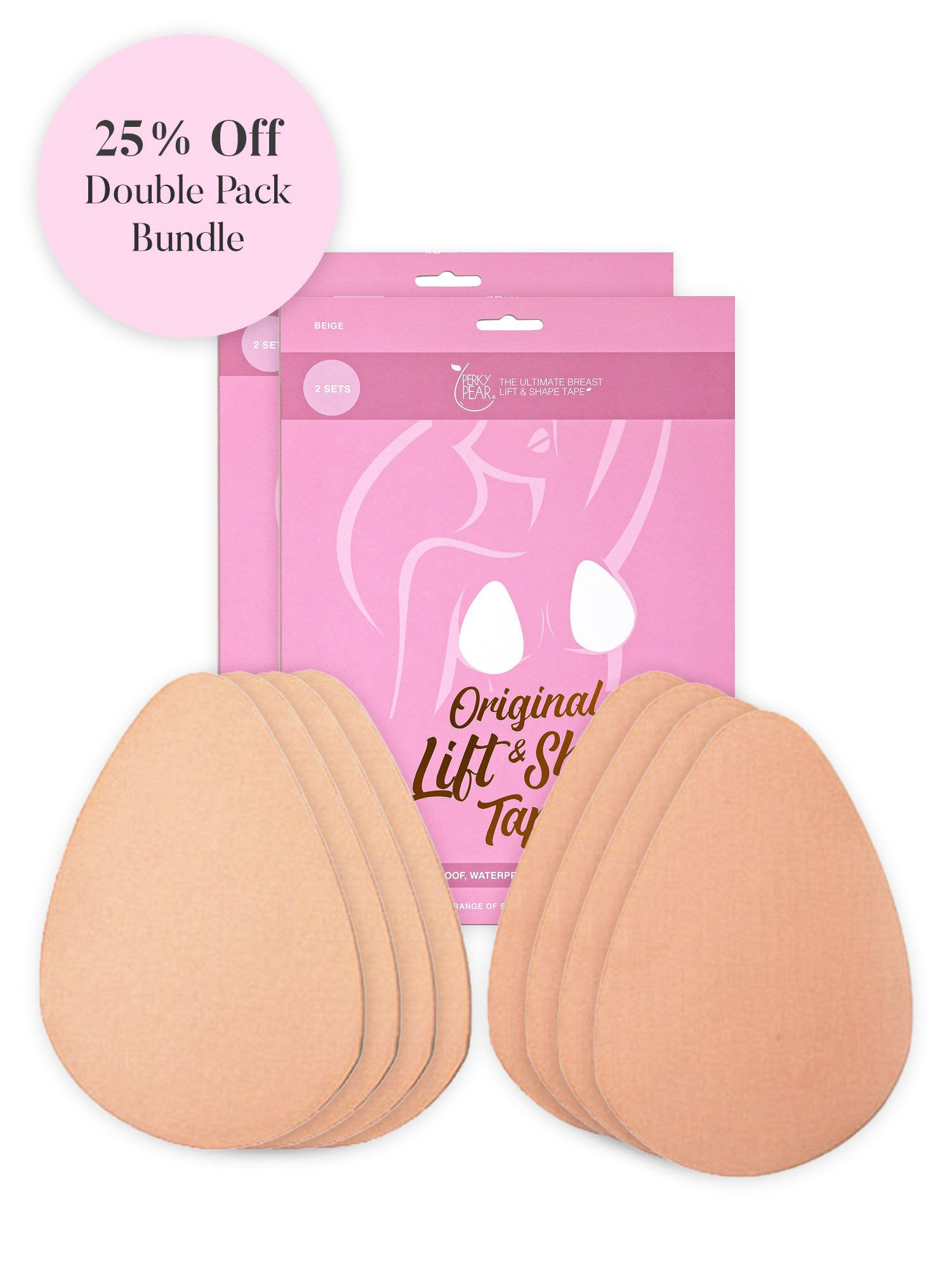 Original Lift &amp; Shape Tape-Double Pack Savings Bundle-BEIGE