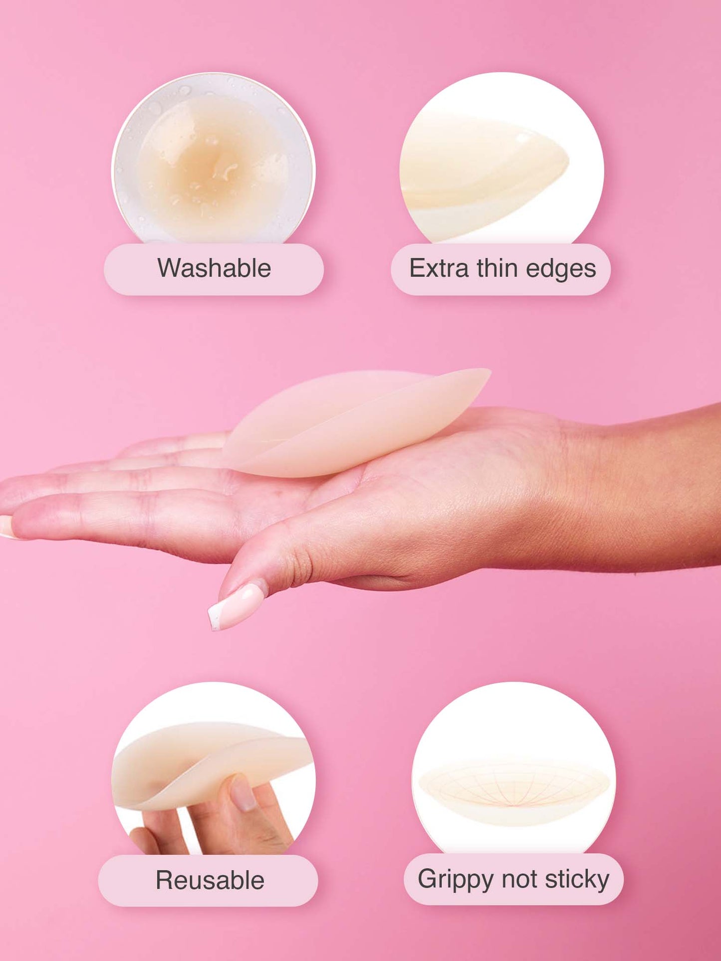 Perky Pear "Grippy's" Seamless Nipple Covers