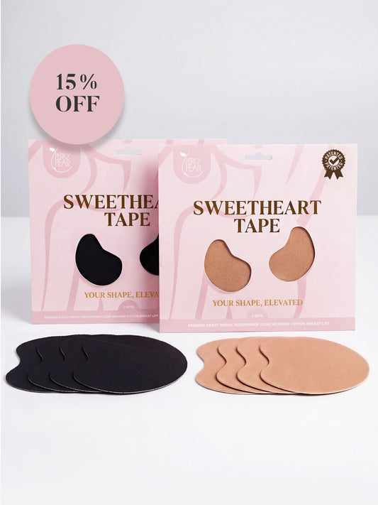 Sweetheart Strapless Boob Tape-Double Pack Bundle-BEIGE & BLACK