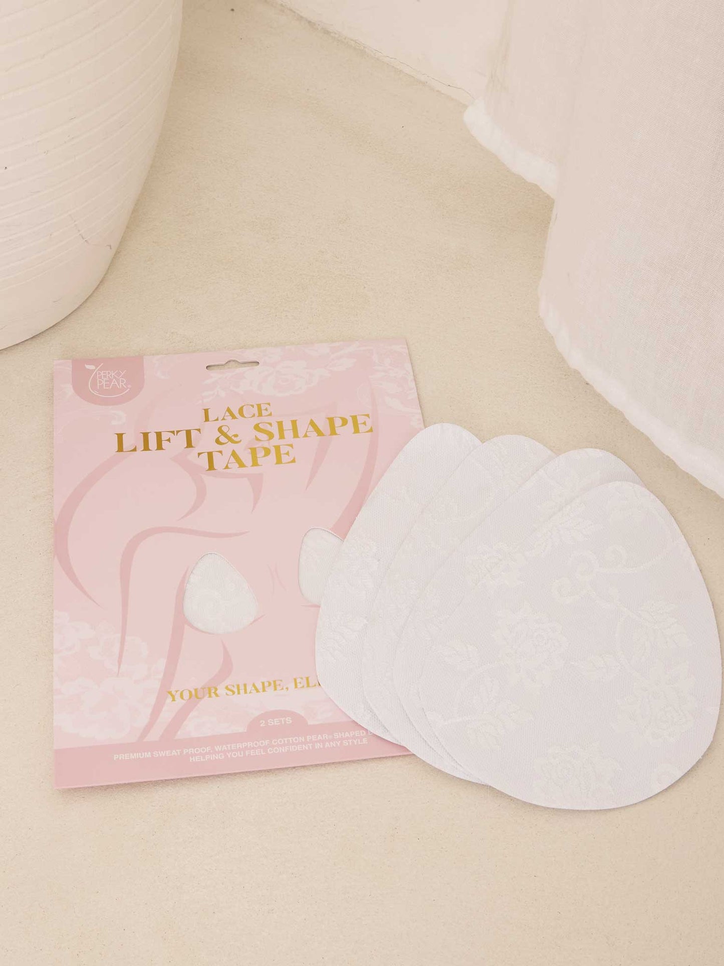 NEW-Original Lift & Shape Boob Tape-White Lace-A-E Cups