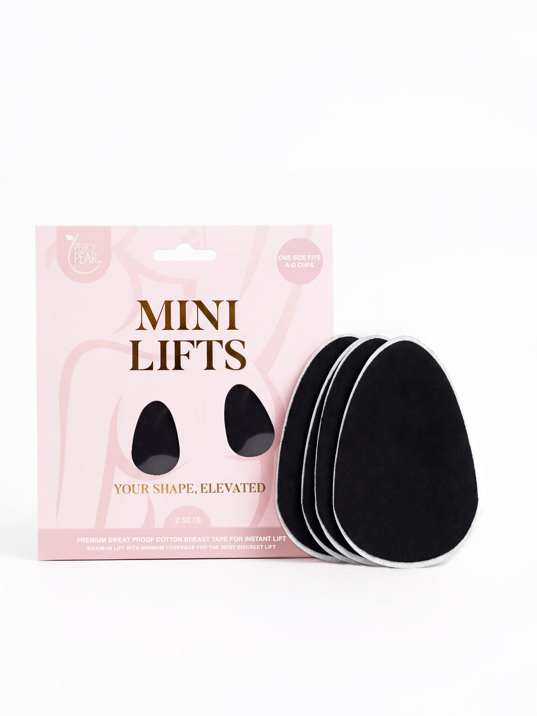 Mini Lifts Adhesive Boob Tape BLACK-A-D Cups