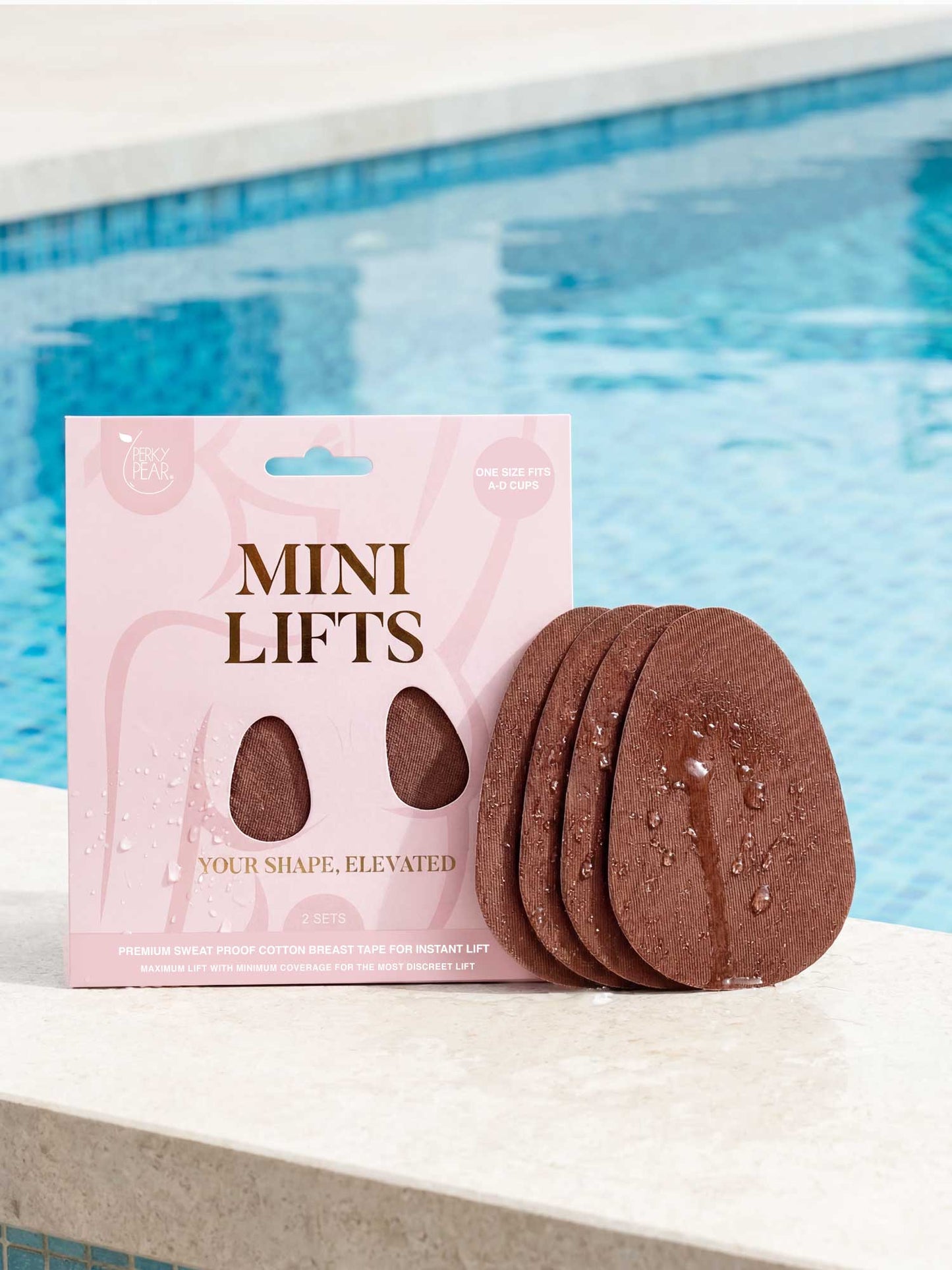 Mini Lifts Boob Tape- BROWN-A-D Cups