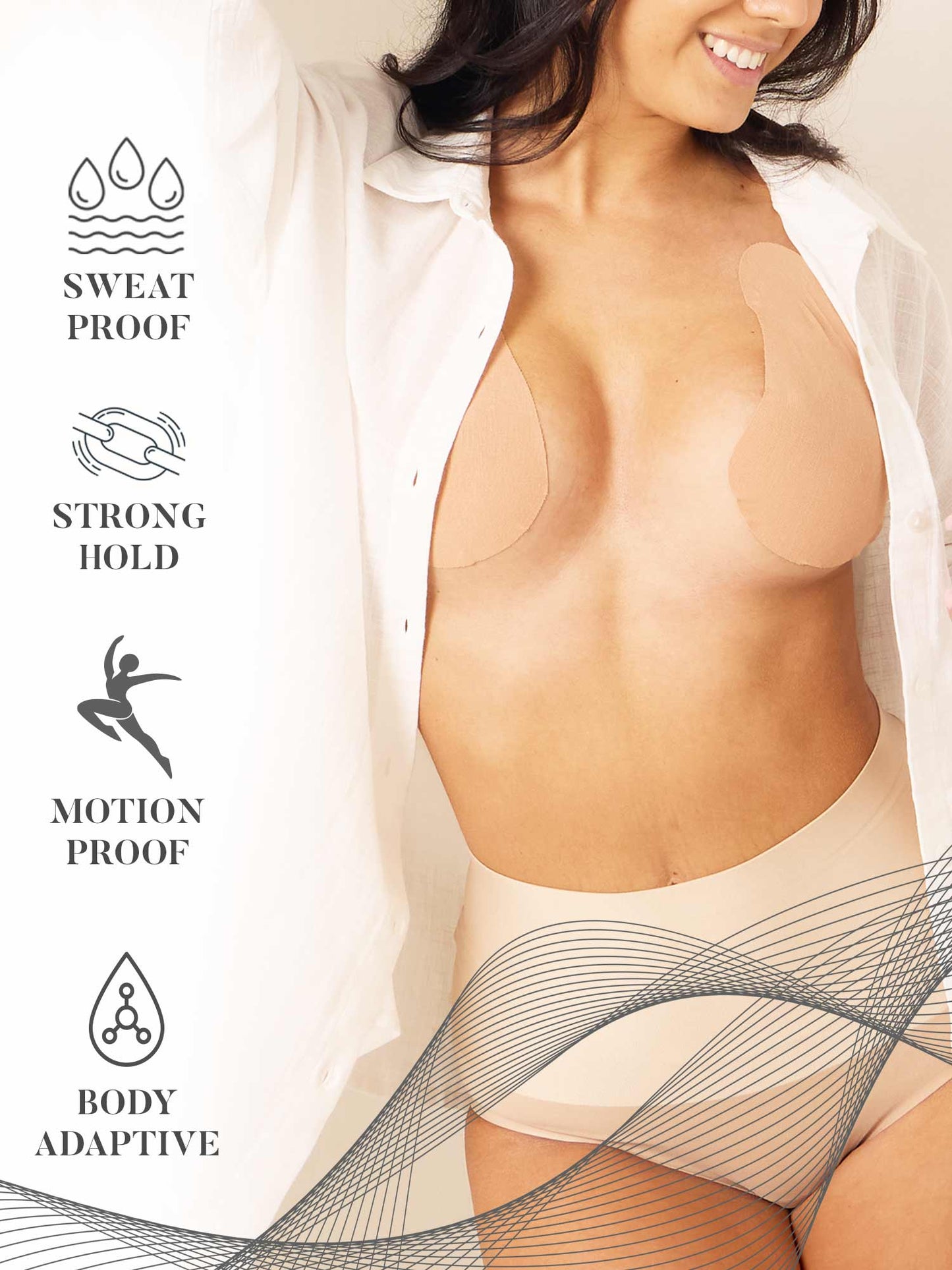 Original Lift & Shape Boob Tape BEIGE-A-H cups