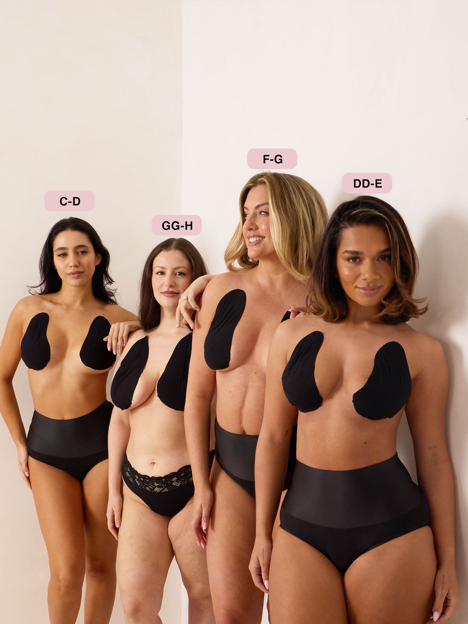 Original Lift &amp; Shape Boob Tape BLACK-A-H cups