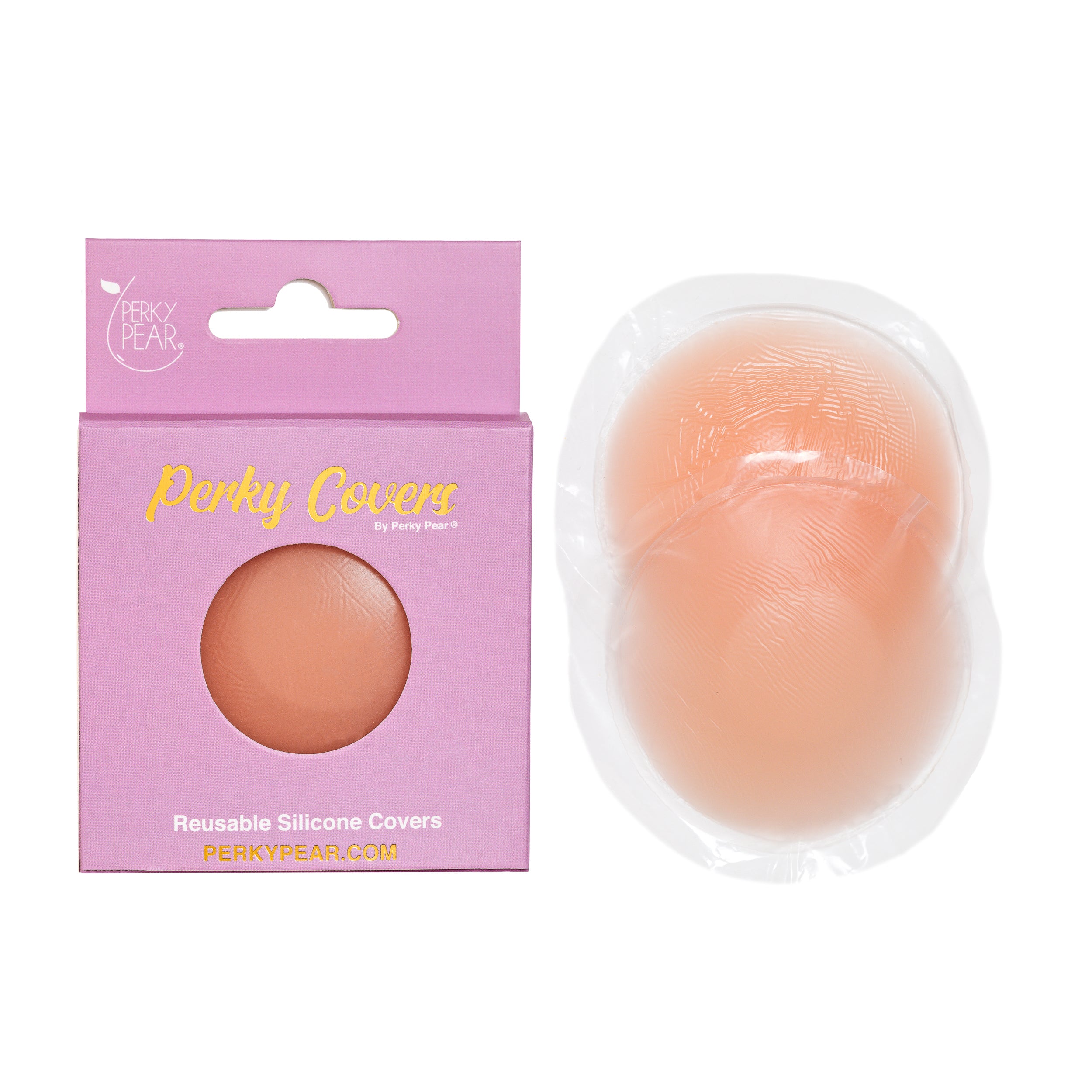 Perky Pear® Reusable Silicone Nipple Covers (BEIGE)