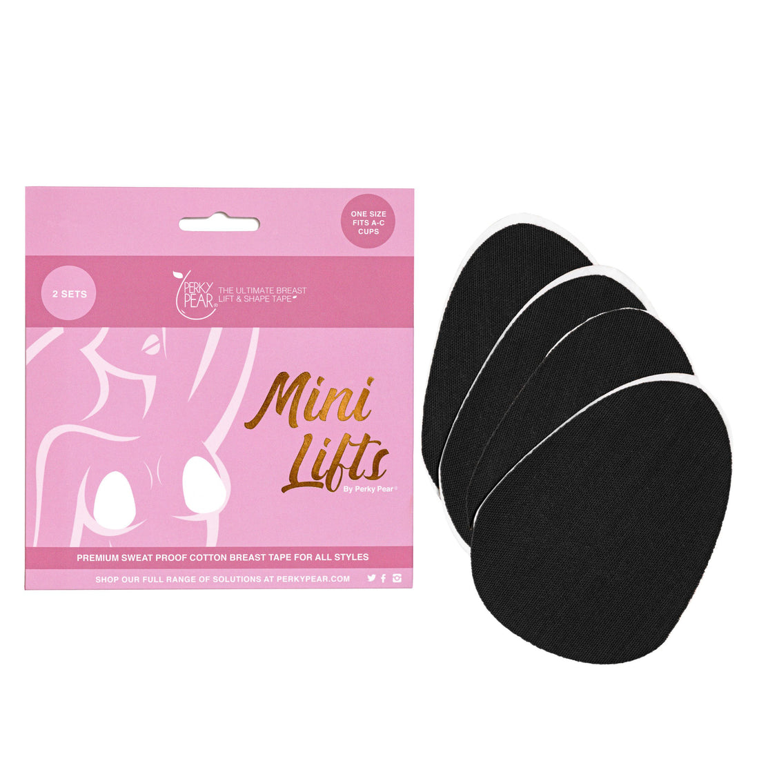 Mini Lifts- Adhesive Tape By Perky Pear® BLACK