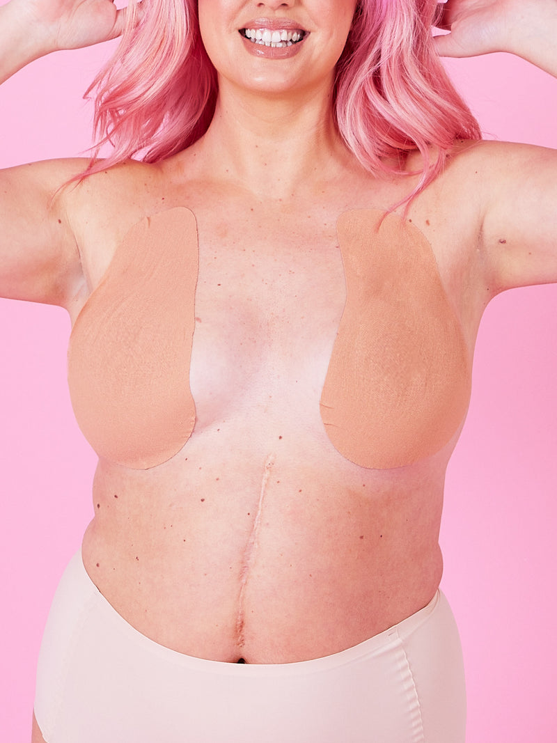 5 x Original Lift & Shape Boob Tape By Perky Pear® BEIGE (Size C-D)