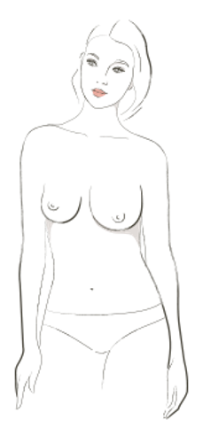 Asymetric boobs
